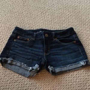 Distressed Denim Shorts